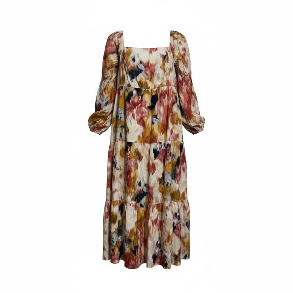 DONNA MORGAN Dresses & Skirts - EUC DONNA MORGAN Multicolor Abstract Print Maxi Dress Women’s Size 12